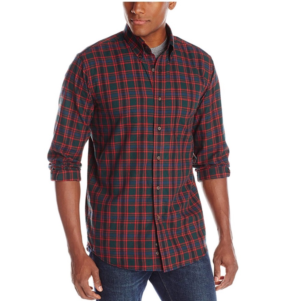 Pendelton Canterbury cloth plaid button down shirt